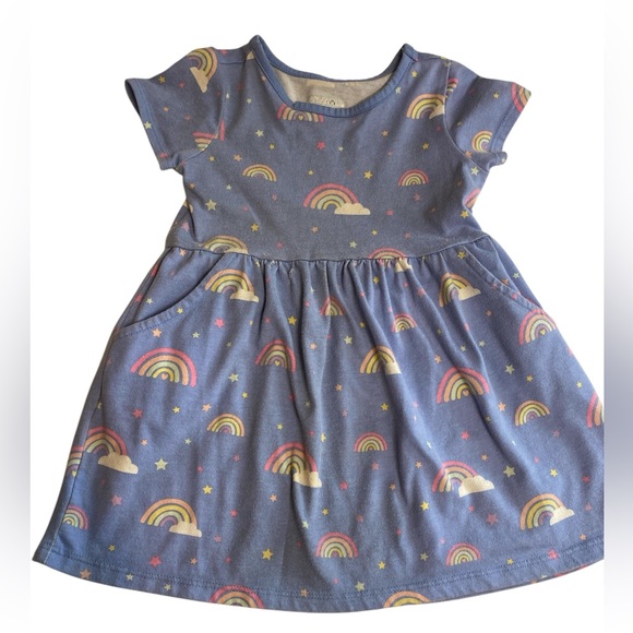 3 for $30 Toddler 3T summer short sleeve dress’s two blue one orange - Picture 7 of 11